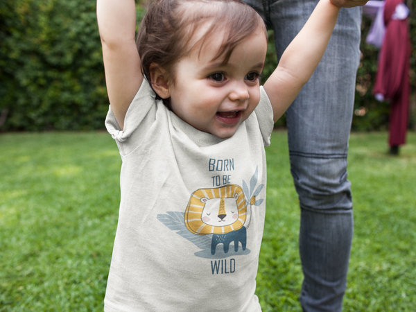 Born to be Wild | Kids (1-6 Yrs) Boys/Girls Tshirt | Toddlers T-shirt