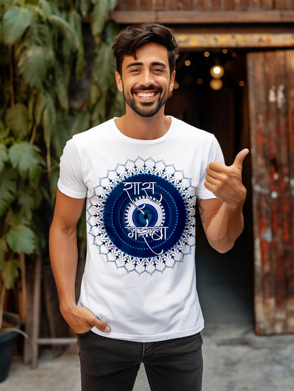 Rass Garba| Garba Dance | Navratri Printed T-Shirt For Men /Women |Pure Cotton Round Neck Half Slevees