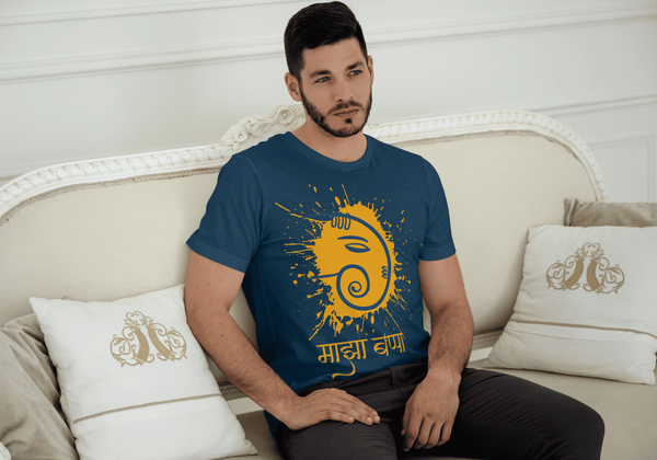 PRINTSPOURTOI | GANESH CHATHURTHI | MAJHAA BAPPA | UNISEX T-SHIRTS |