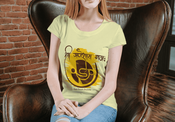 PRINTSPOURTOI | GANESH CHATHURTHI |SHRI GANESHAYA NAMAH | UNISEX T-SHIRTS |