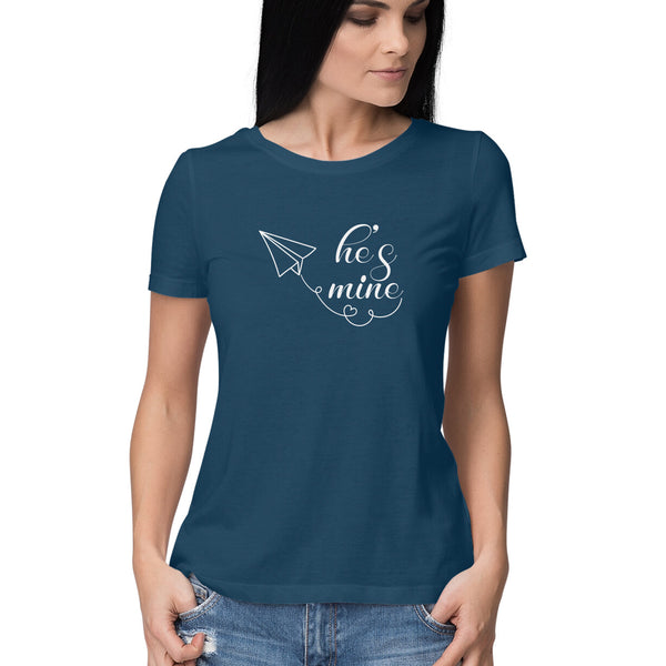 He is MIne | Women's T-Shirt | Couples T-Shirt | Valentine Day Special T-shirt Collection