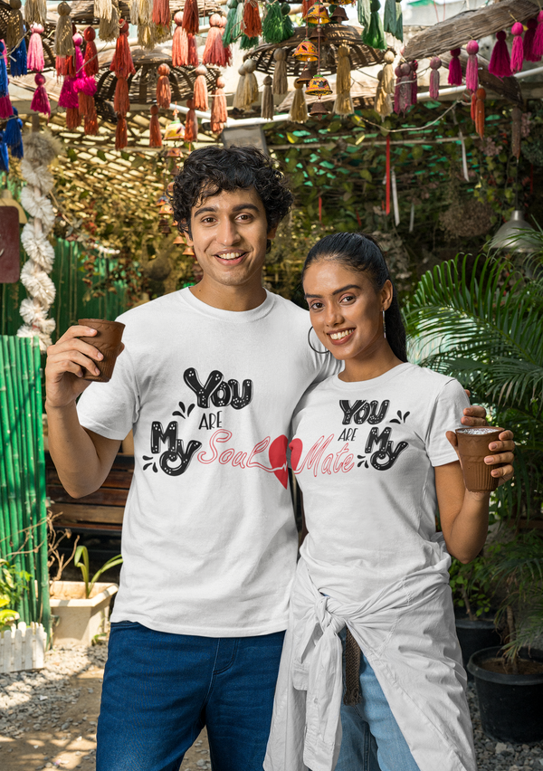 Couple T-Shirt _6 | Vaetine Day Special T-Shirt |  You Are My Soul | Your Are My Mate