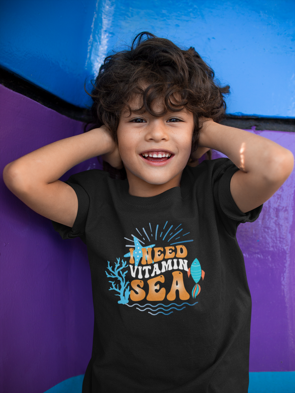 Kids T-Shirt |  Boys / Girls T-SHirt | I Need Vitamin Sea | Funny Quote T-Shirt