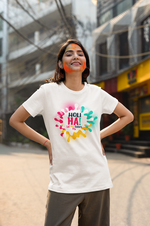 Holi Hai | Happy Holi Tshirt | Unisex T-Shirt for Men | Women