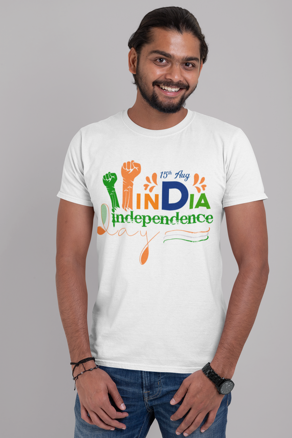 India Independece Day 15th August T-shirt | Printspourtoi_Proud Indian T-Shirt for Men/ Women | Unisex Tees