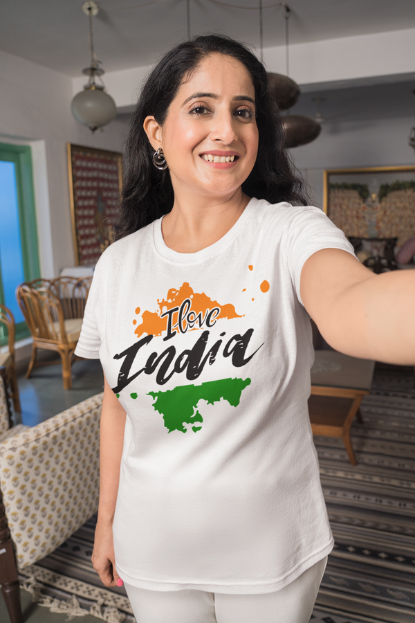 I love India | Independece Day T-shirt | Printspourtoi_Proud Indian T-Shirt for Men | Women | Unisex  Tees