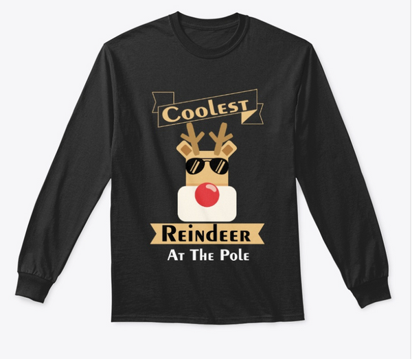 Coolest Reindeer AT The Pole | Printspourtoi_Sweatshirt | Unisex Sweatshirts