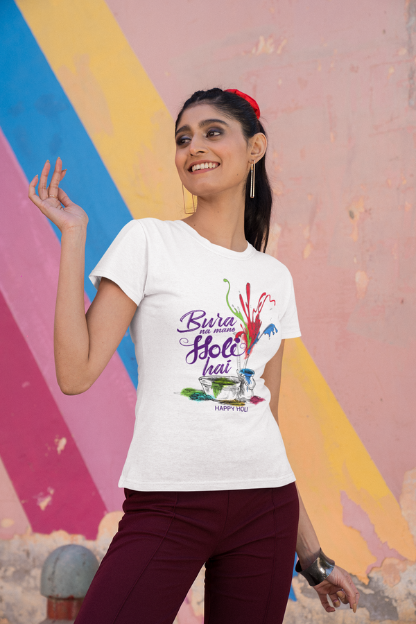 Holi T-shirt for Men/Women/ Bura na Mano Holi Hai