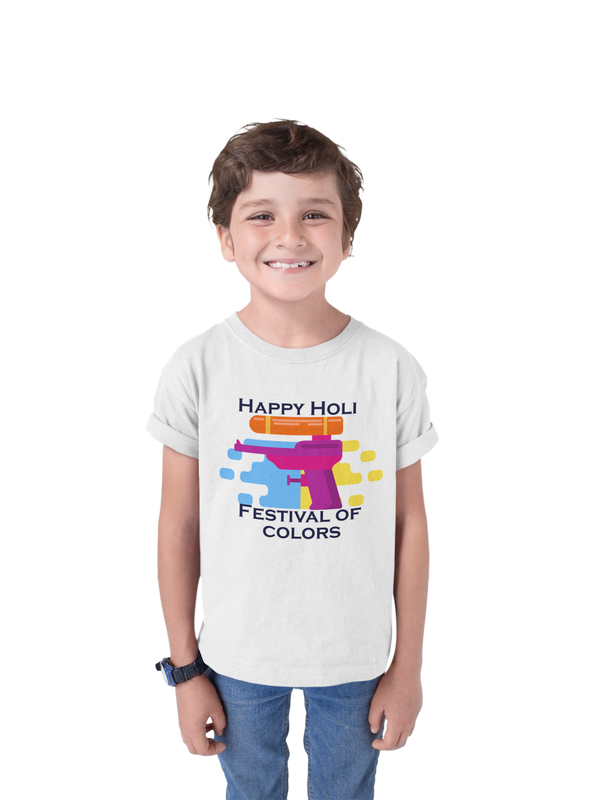 Happy Holi T-Shirt for Boys | Girls